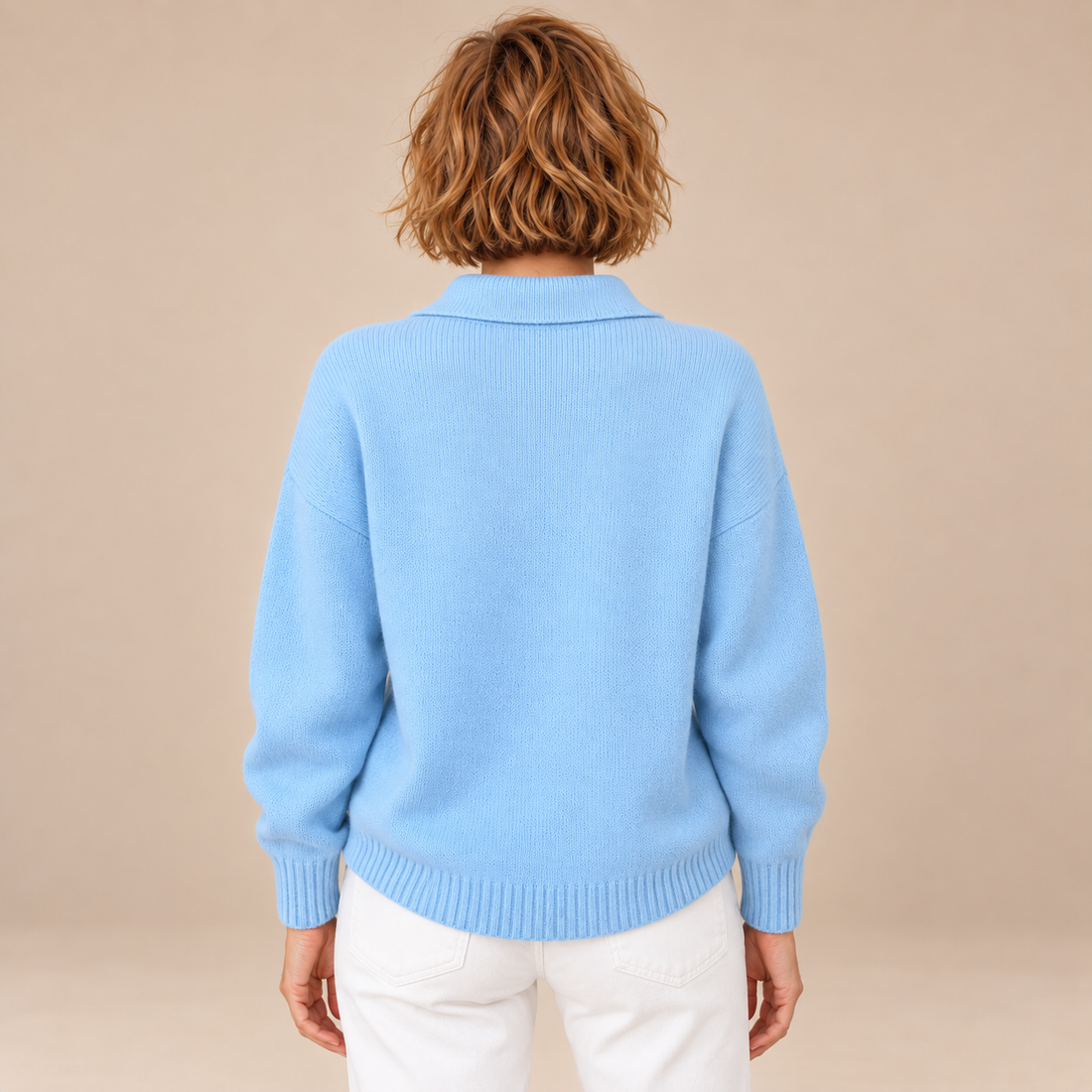 Polotrui voor dames met kraag en knoopsluiting