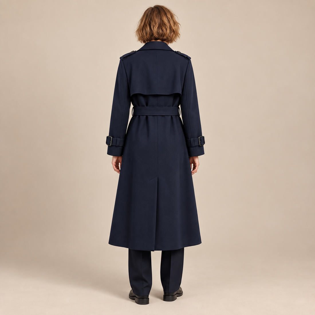 Klassieke trenchcoat voor dames met ceintuur