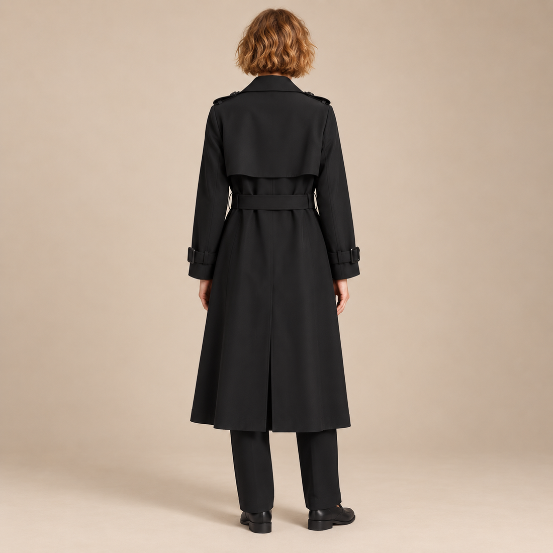 Klassieke trenchcoat voor dames met ceintuur