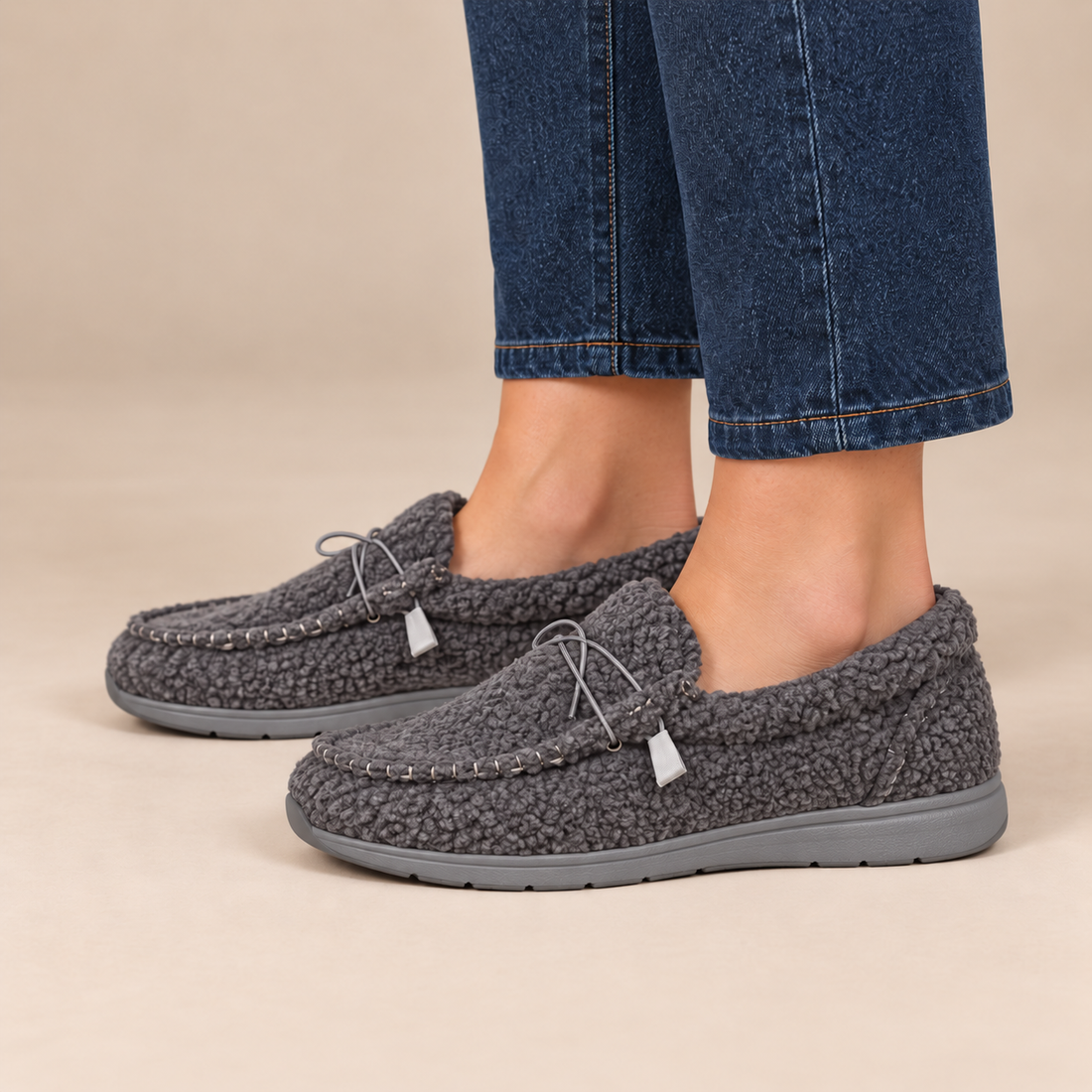 Orthopedische instaploafers voor dames voor de winter