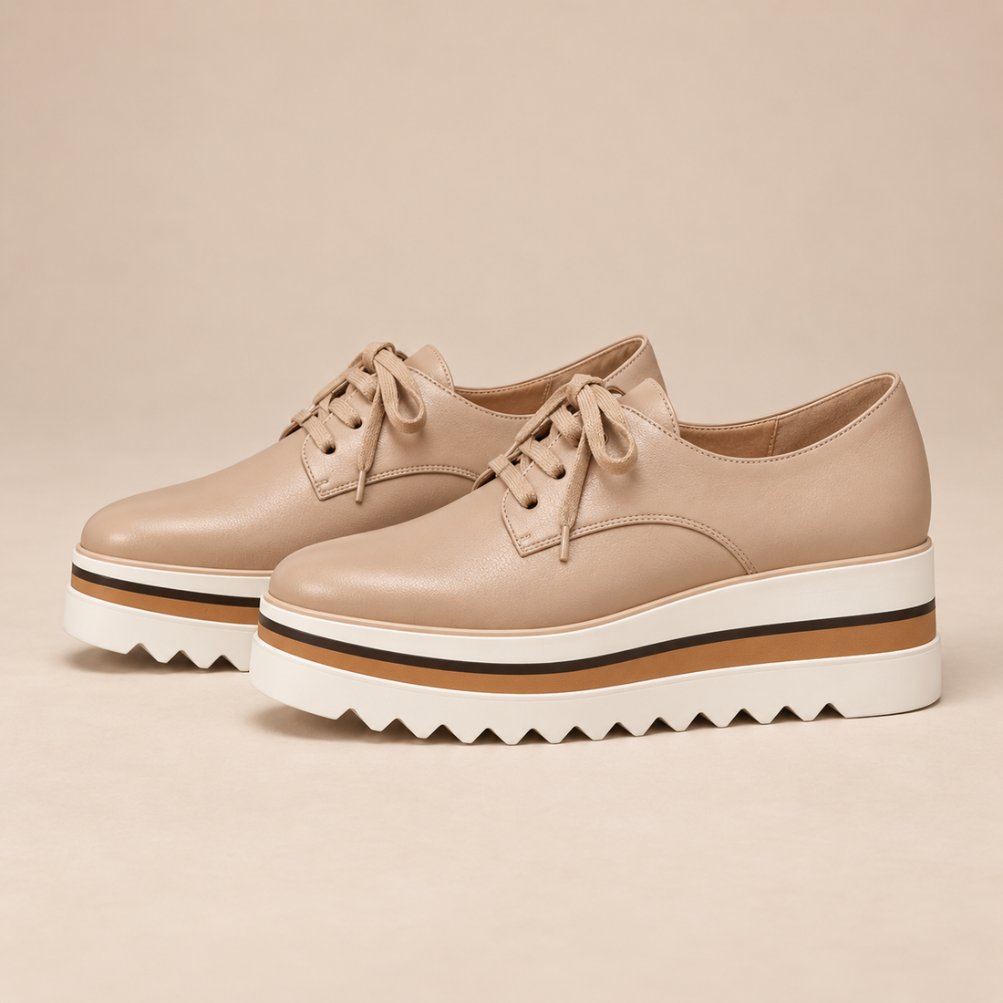 Oxfordschoenen voor dames met vetersluiting voor een casual look