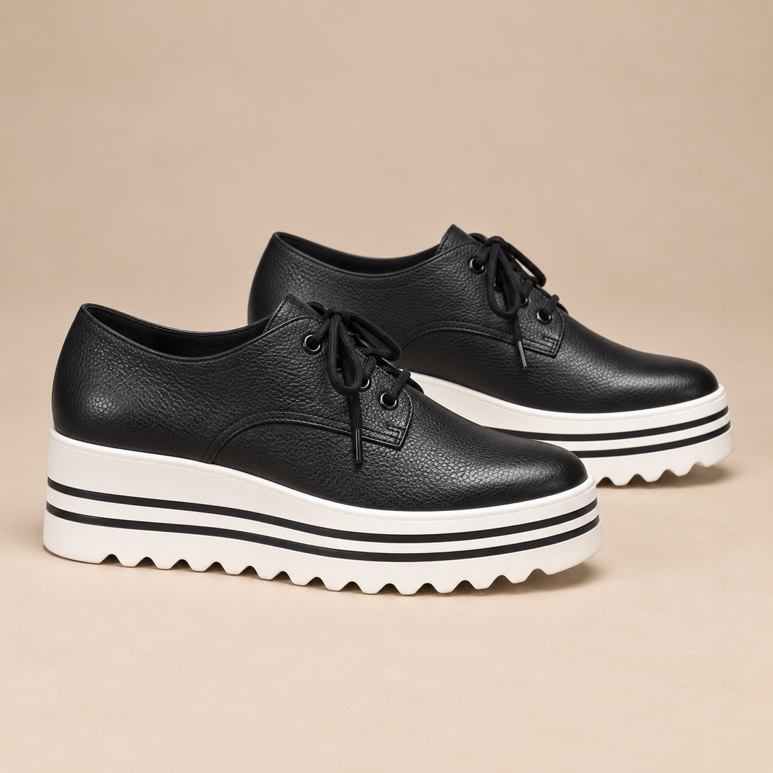 Oxfordschoenen voor dames met vetersluiting voor een casual look