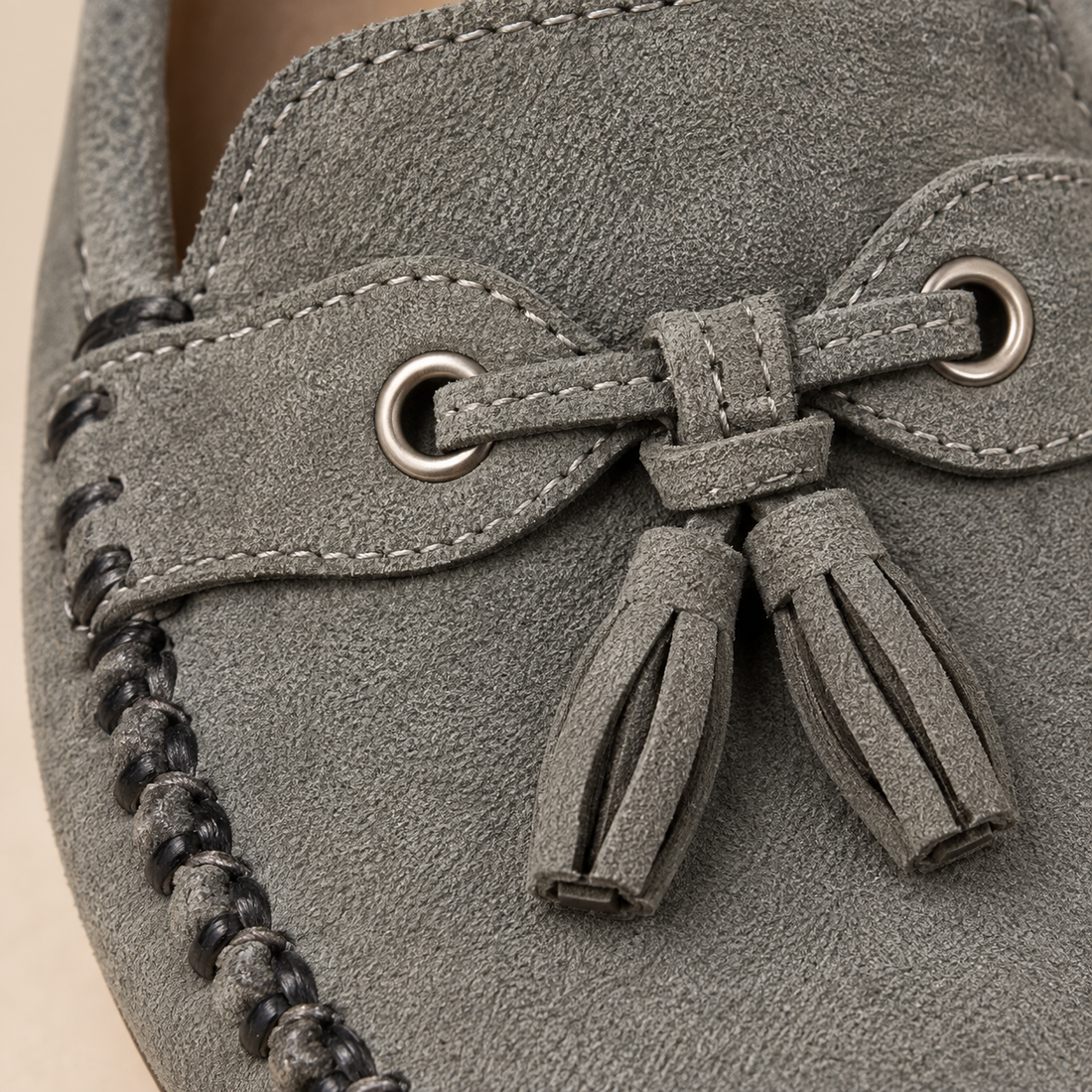 Leren loafers voor dames met mocassinstiksels voor dagelijks gebruik