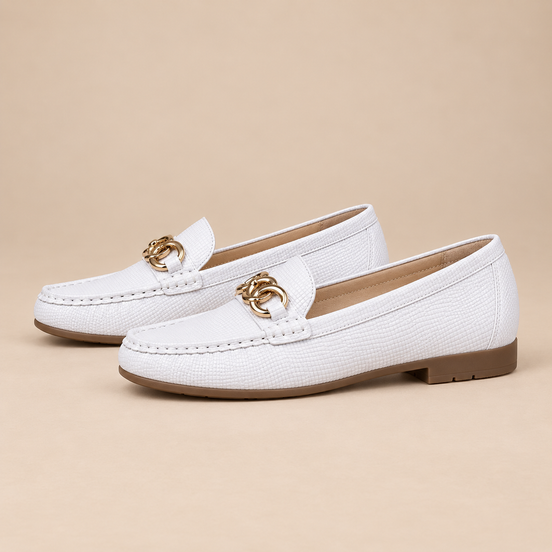 Orthopedische loafers voor dames met gestructureerd bovenwerk voor dagelijks gebruik