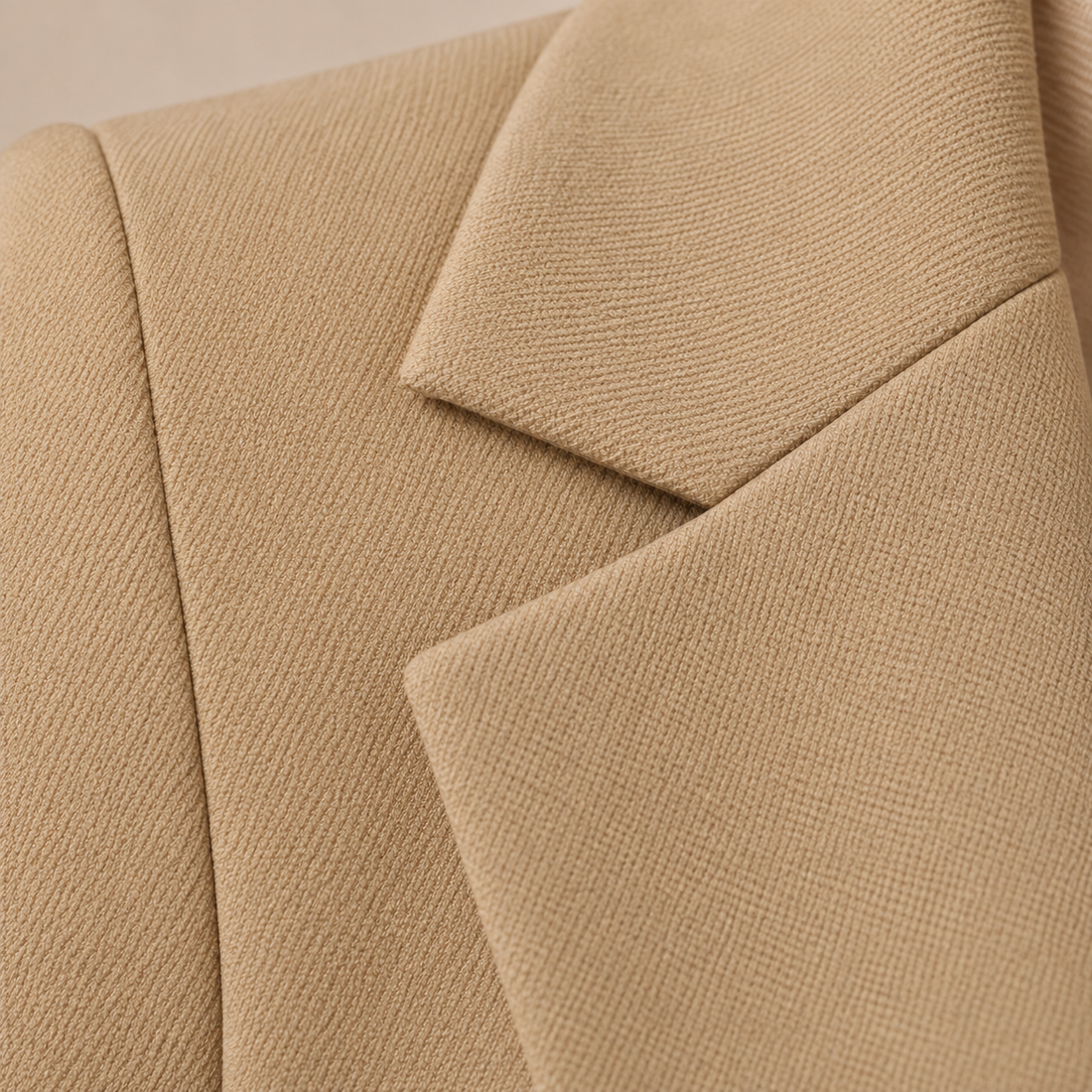 Open damesblazer met gestructureerde revers