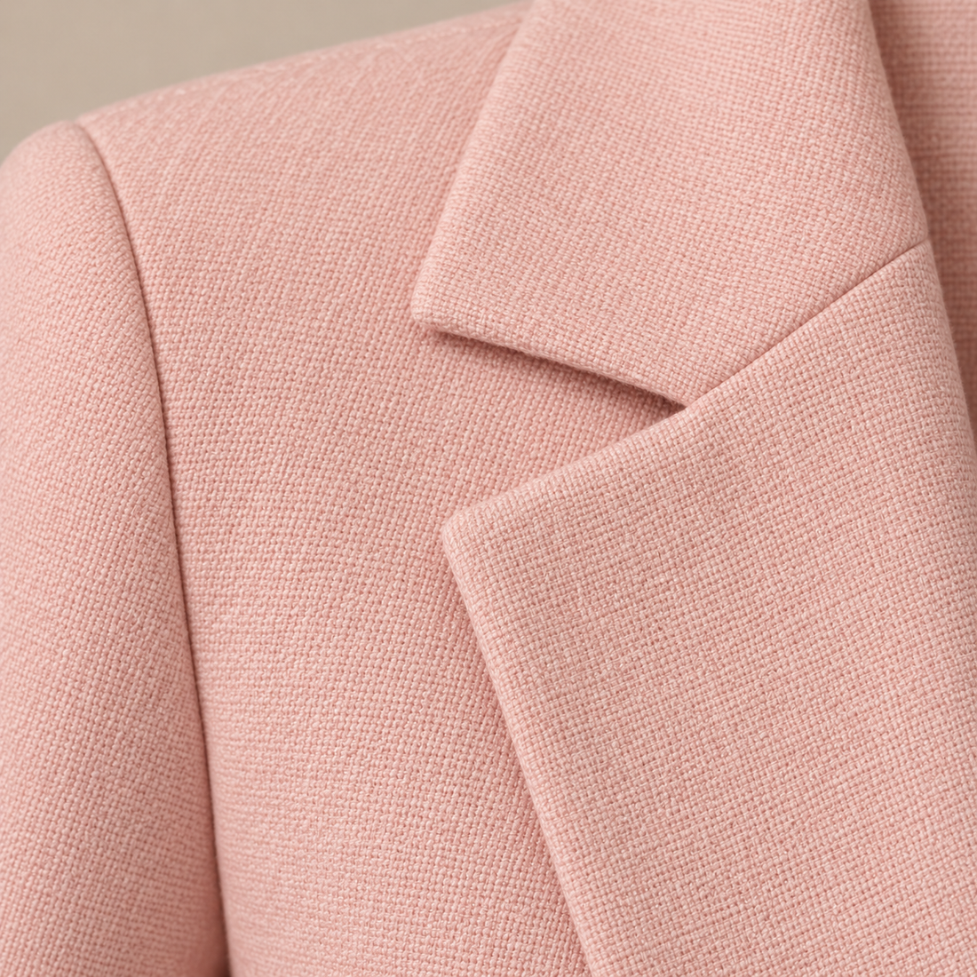 Open damesblazer met gestructureerde revers
