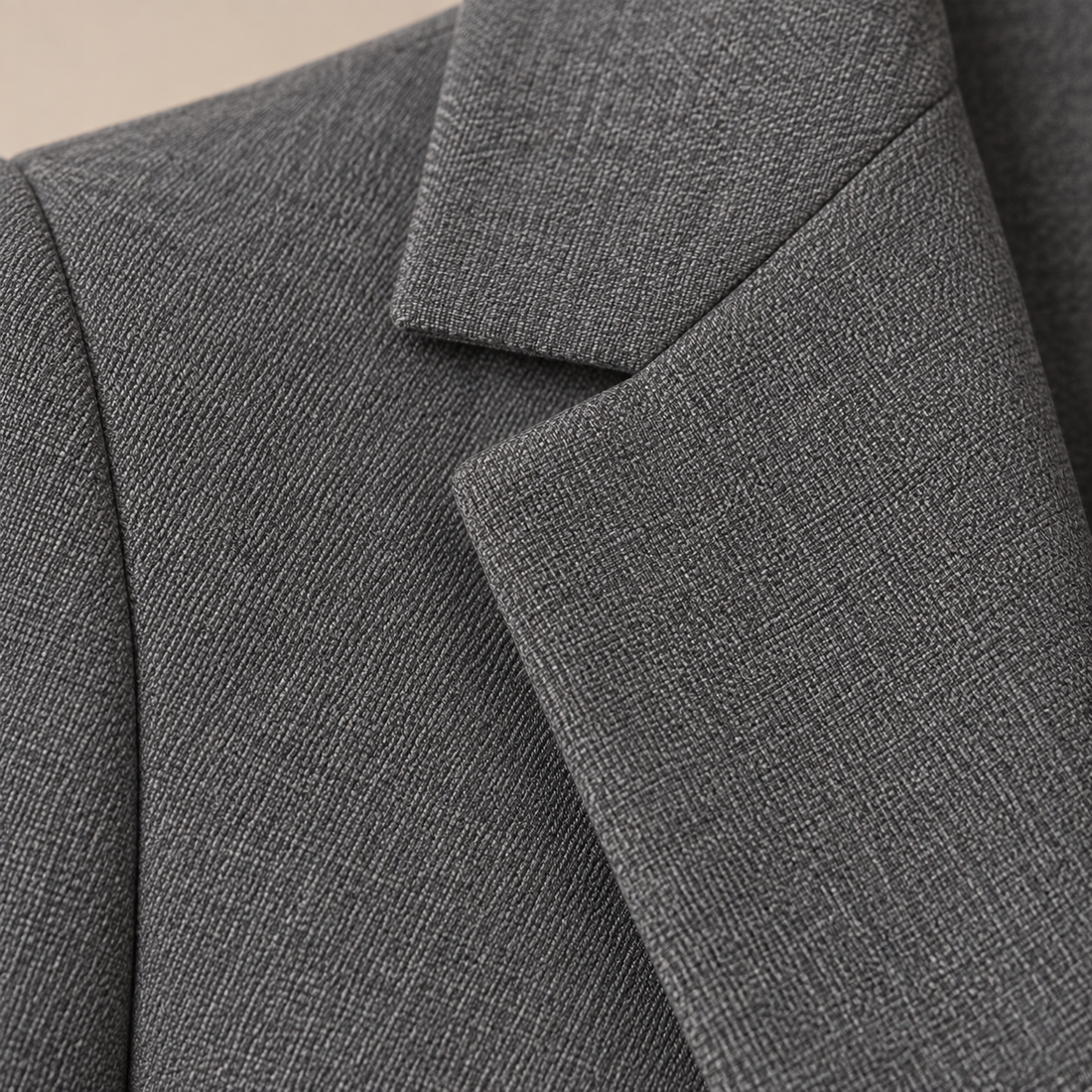 Open damesblazer met gestructureerde revers