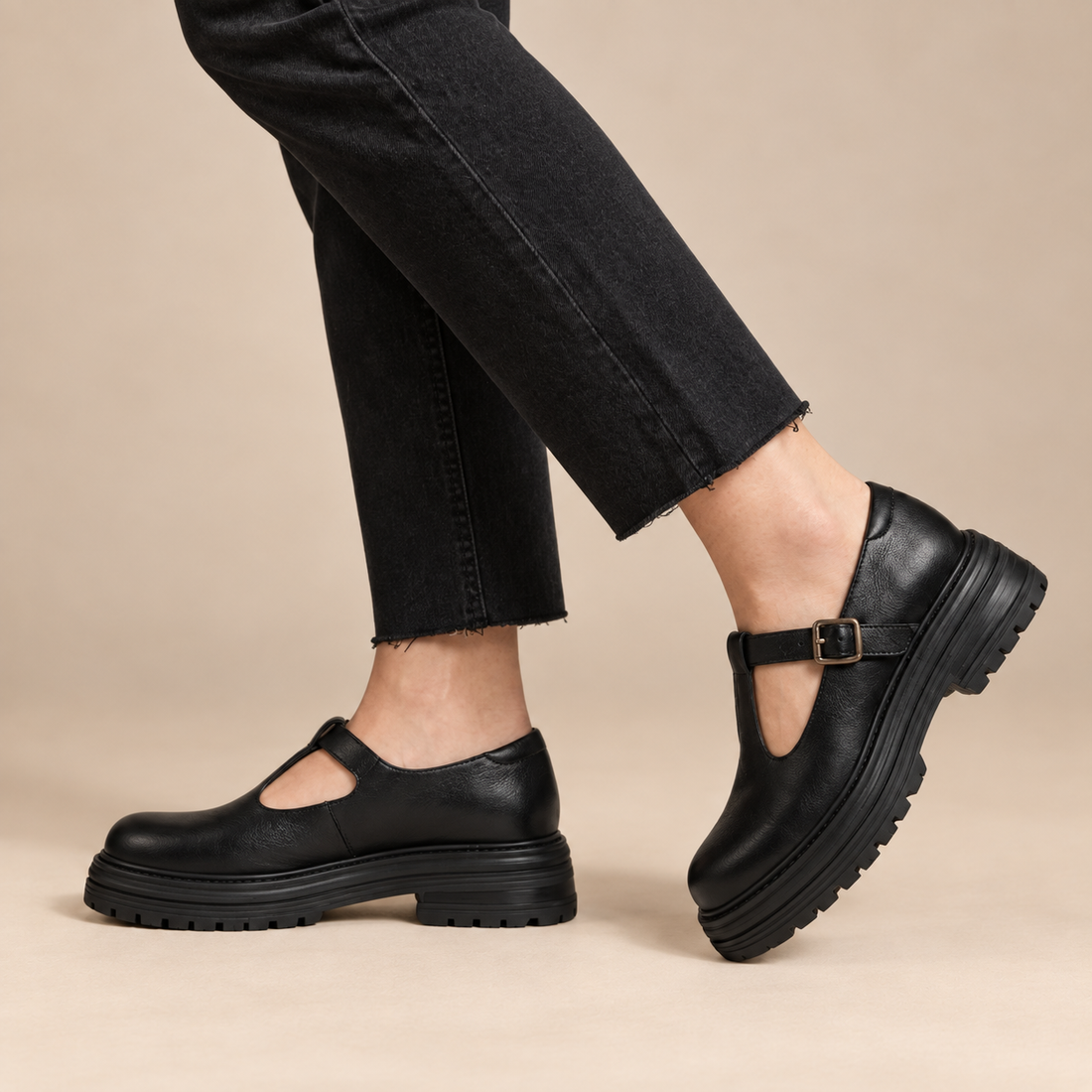 Mary janes voor dames met T-bandje voor dagelijks gebruik