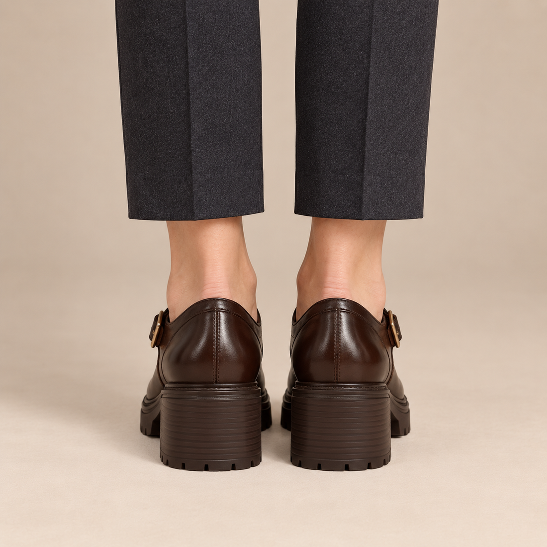 Mary jane pumps voor dames met blokhak, voor op kantoor