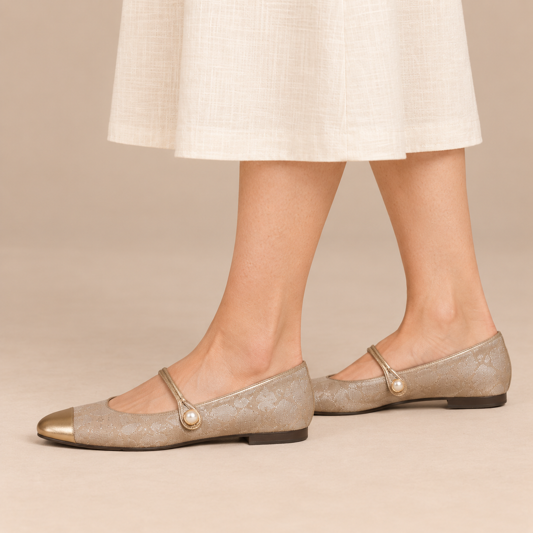 Orthopedische damesschoenen met lage hak en mary jane-bandje voor comfort de hele dag door