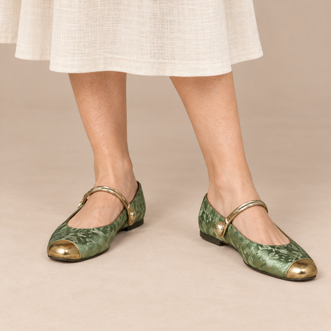 Orthopedische damesschoenen met lage hak en mary jane-bandje voor comfort de hele dag door