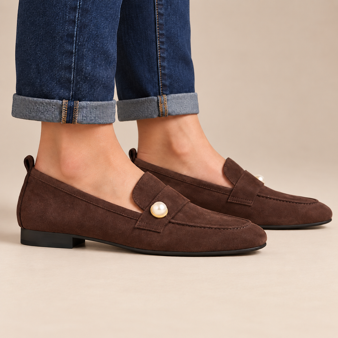 Damesloafers met vierkante neus voor dagelijks gebruik