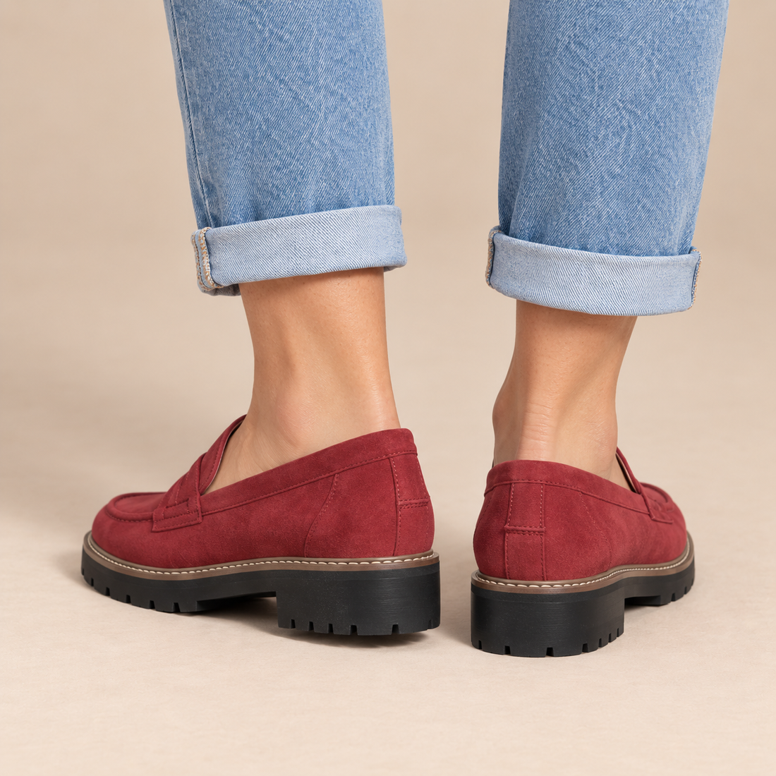 Damesloafers met suède bovenwerk voor dagelijks gebruik