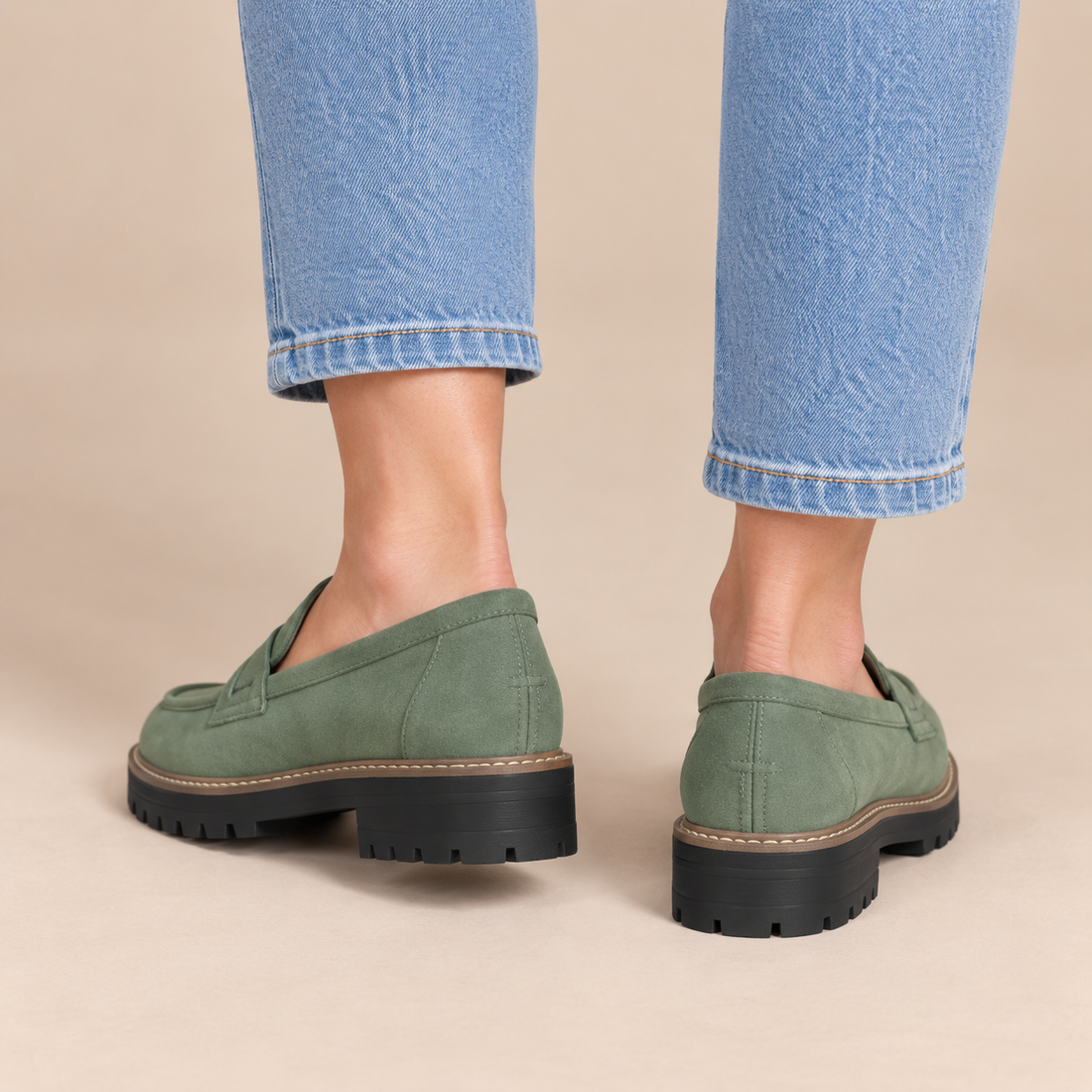 Damesloafers met suède bovenwerk voor dagelijks gebruik