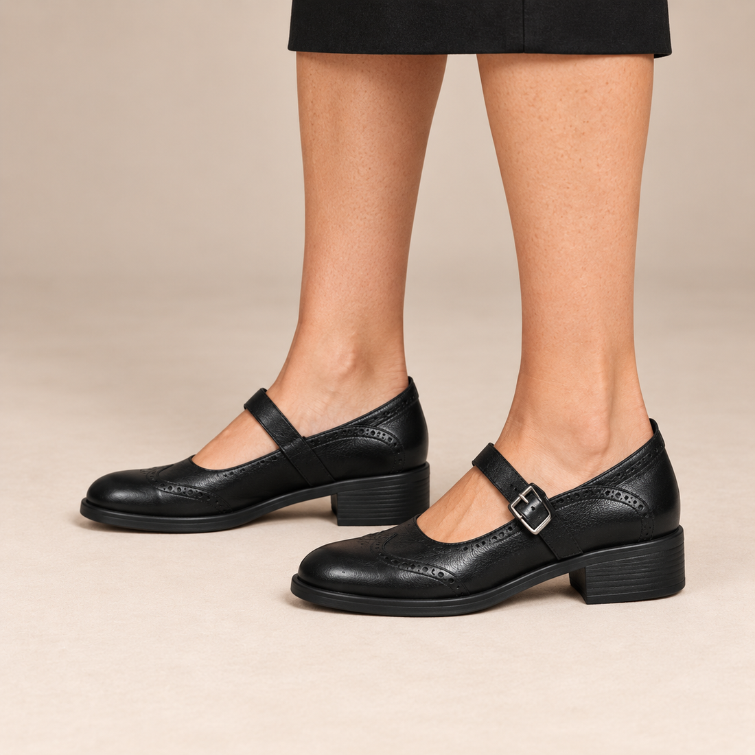 Orthopedische mary janes voor dames met gespsluiting voor dagelijks gebruik