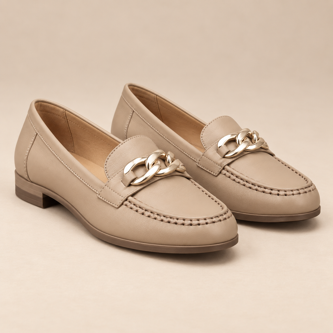 Leren loafers voor dames met leren bovenwerk voor elke dag