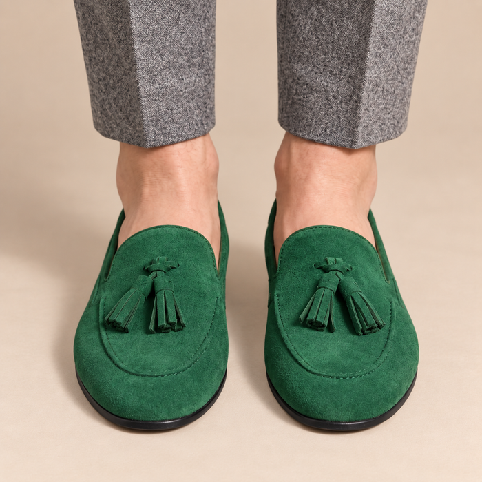Platte leren damesloafers in instapmodel voor elke dag