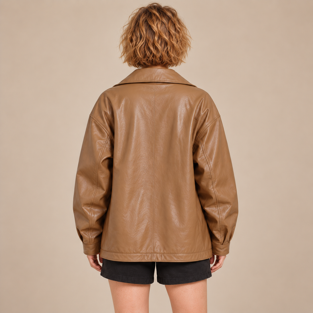 Oversized bomberjack voor dames met kraag en ritssluiting