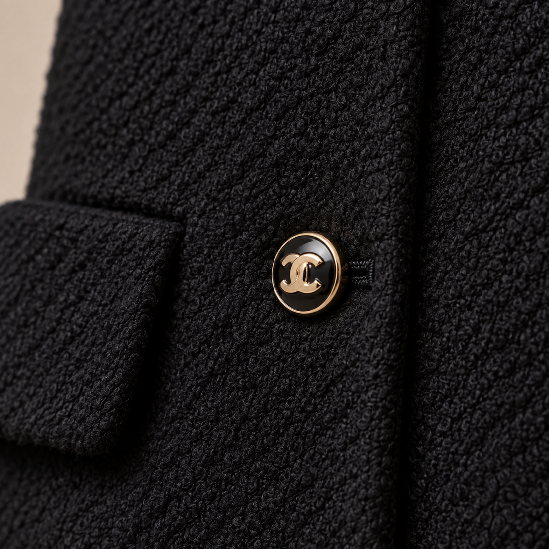Damesblazer met ceintuur en knoopsluiting