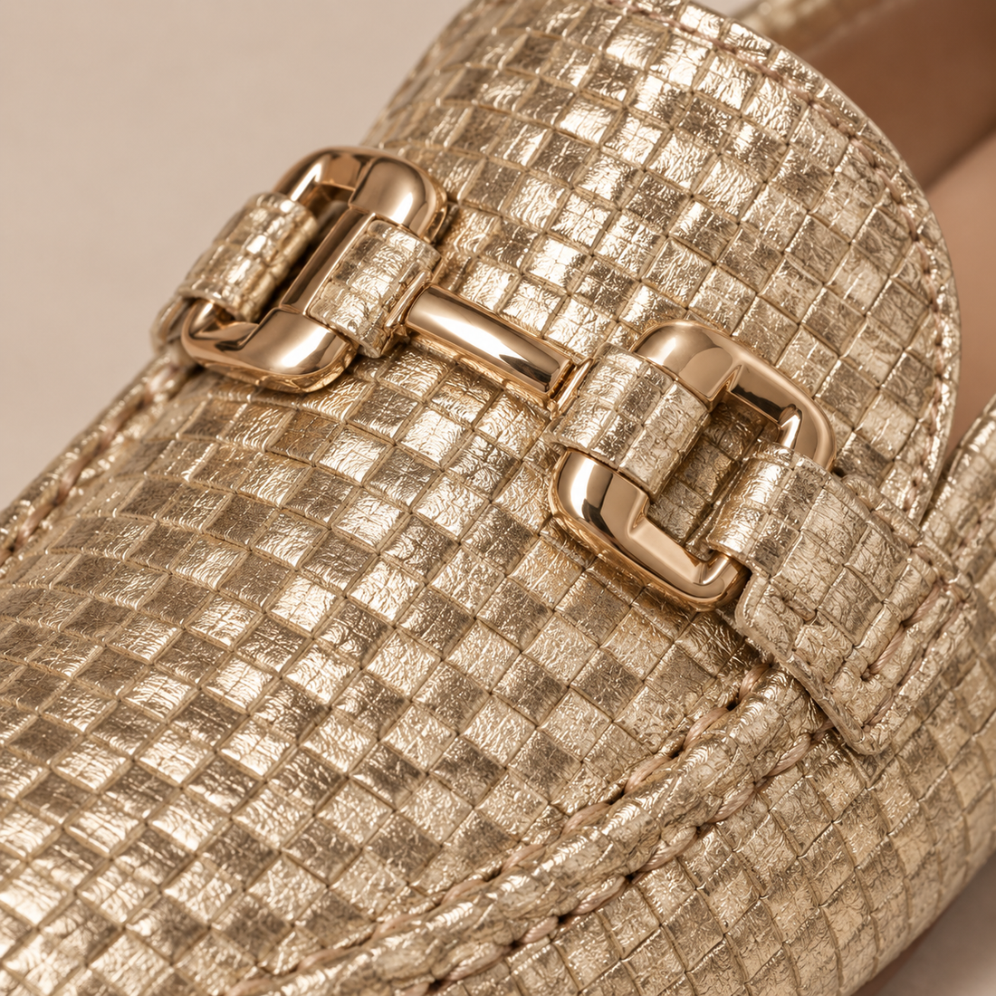 Loafers voor dames met gestructureerd bovenwerk voor dagelijks gebruik