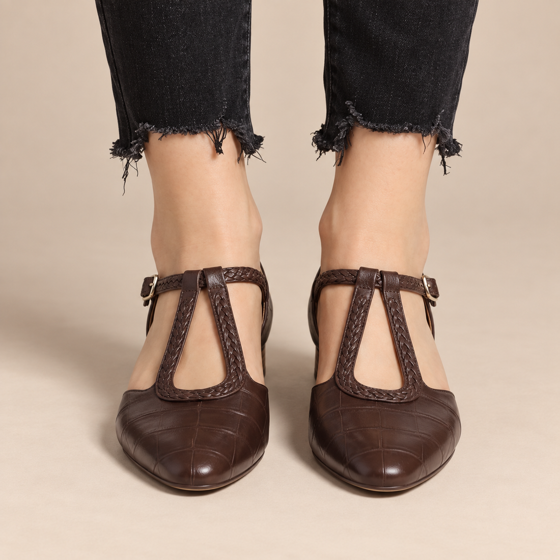 Platte mary janes voor dames met gespsluiting voor dagelijks gebruik