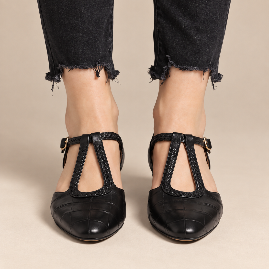 Platte mary janes voor dames met gespsluiting voor dagelijks gebruik