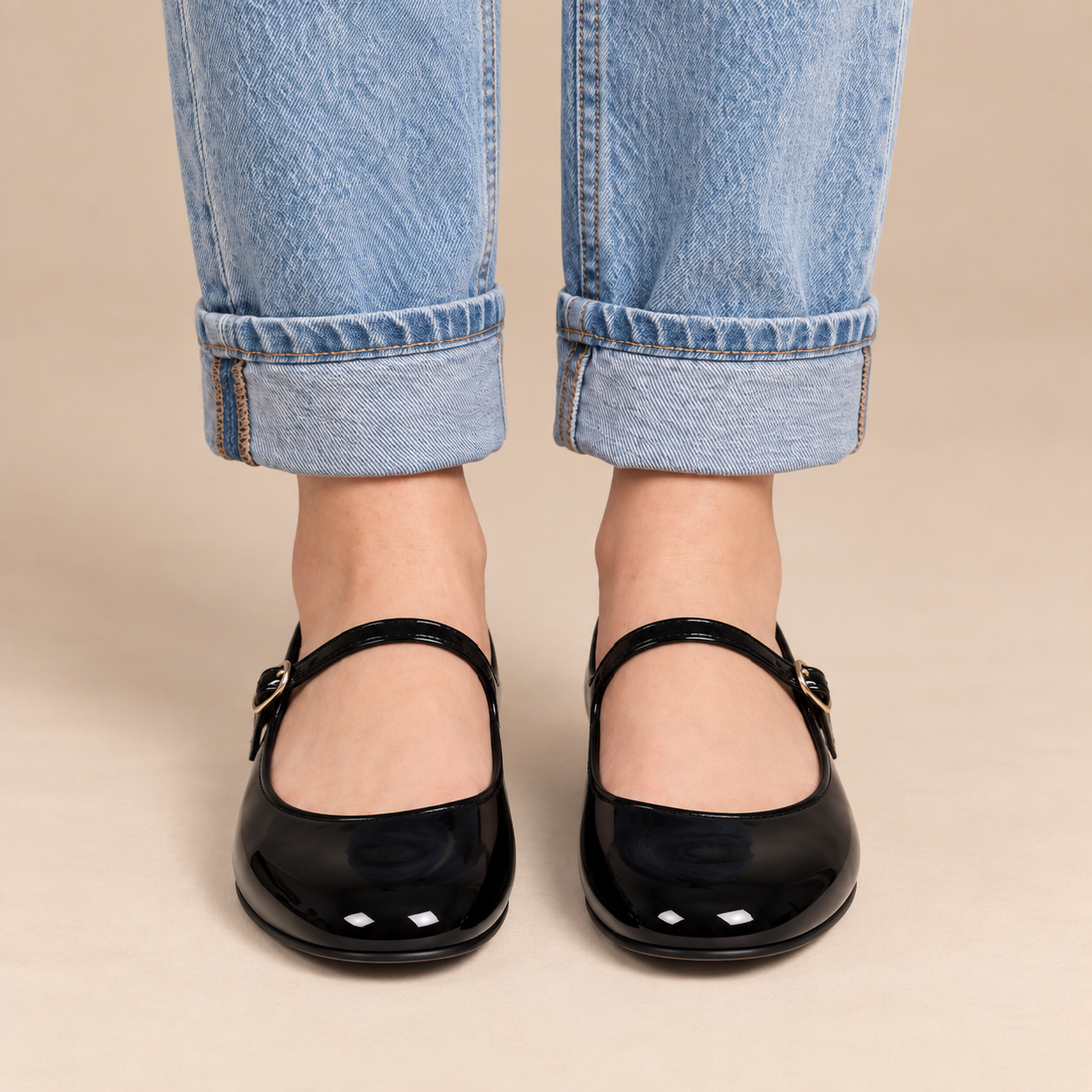 Mary janes voor dames met gespbandje voor dagelijks gebruik