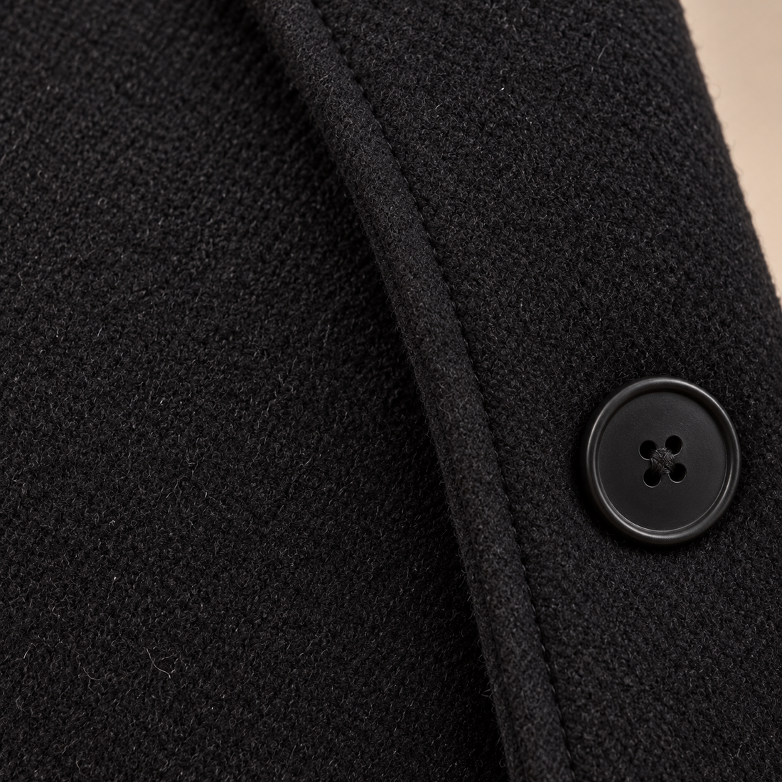 Lange winterjas voor dames met knoopsluiting en reverskraag