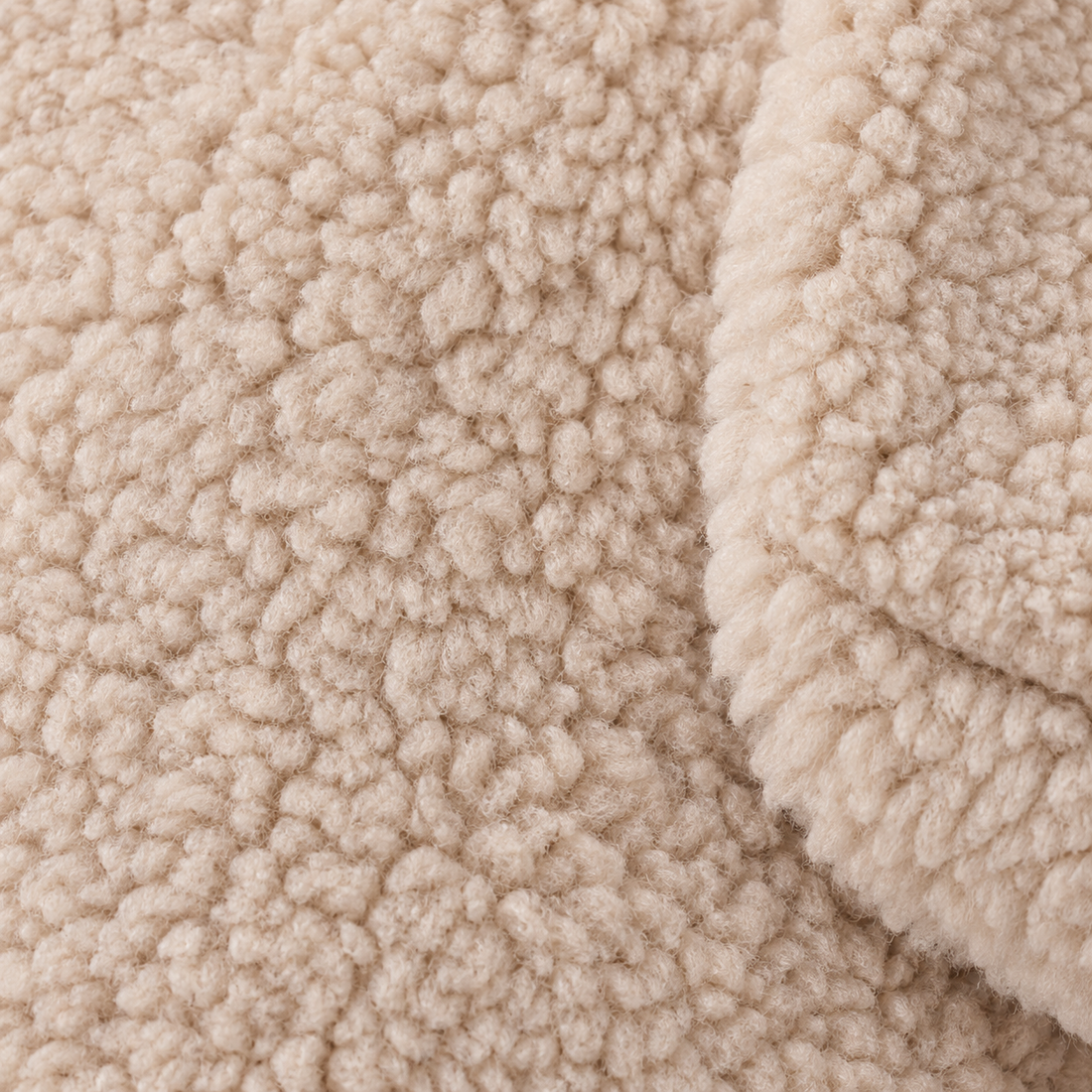 Teddyjas voor dames met oversized pasvorm en sjaalkraag