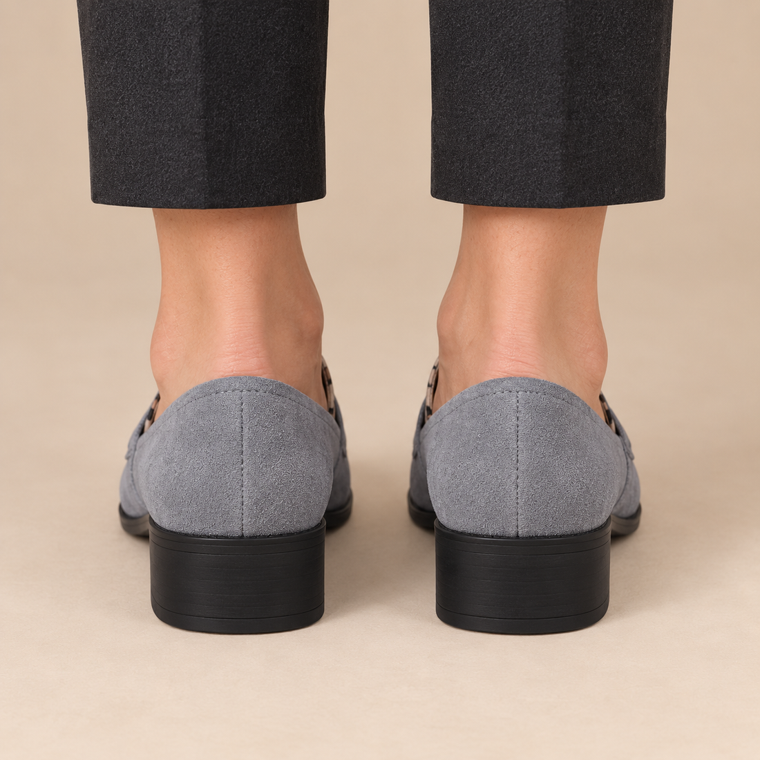 Instaploafers voor dames met luipaardprint en lage blokhak
