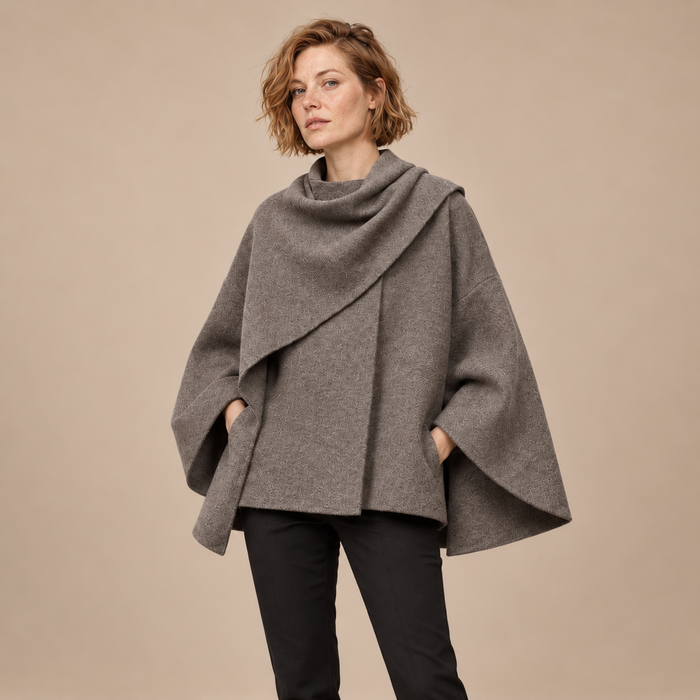 Capejas voor dames met geïntegreerde sjaal