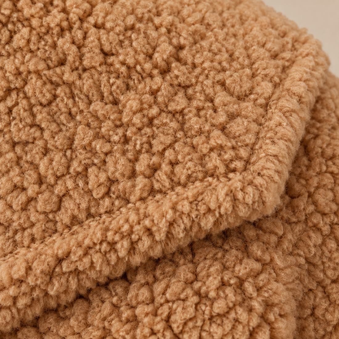 Oversized teddyjas voor dames met reverskraag