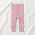 Stretchy Baby Ribbed Knit Leggings