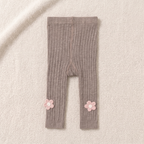 Stretchy Baby Ribbed Knit Leggings