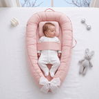 Cushioned Swaddle Wing Baby Lounger Nest with Carry Handles