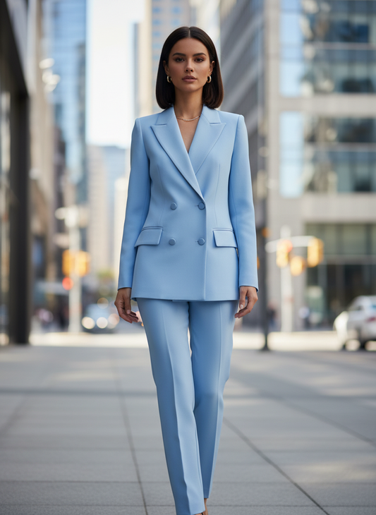 Women’s Elegant Tailored Pant Suit Set
