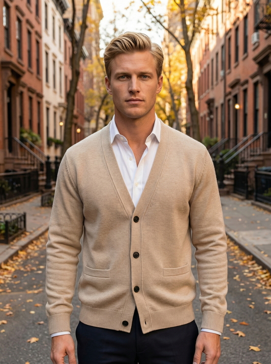 Men’s All-Season Classic V-Neck Cardigan