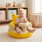 Inflatable Baby Floor Seat with Tray, Cushioned Sides