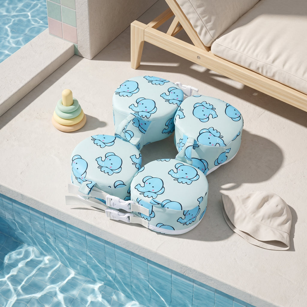 Baby Swim Vest with Anti-Roll Structure, Adjustable Fit
