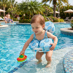 Baby Swim Vest with Anti-Roll Structure, Adjustable Fit