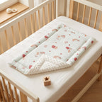 Reversible Baby Changing Mat, Padded Cotton Gauze and Minky