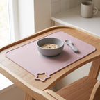 Star Silicone Baby Placemat, Non-Slip and Wipe-Clean