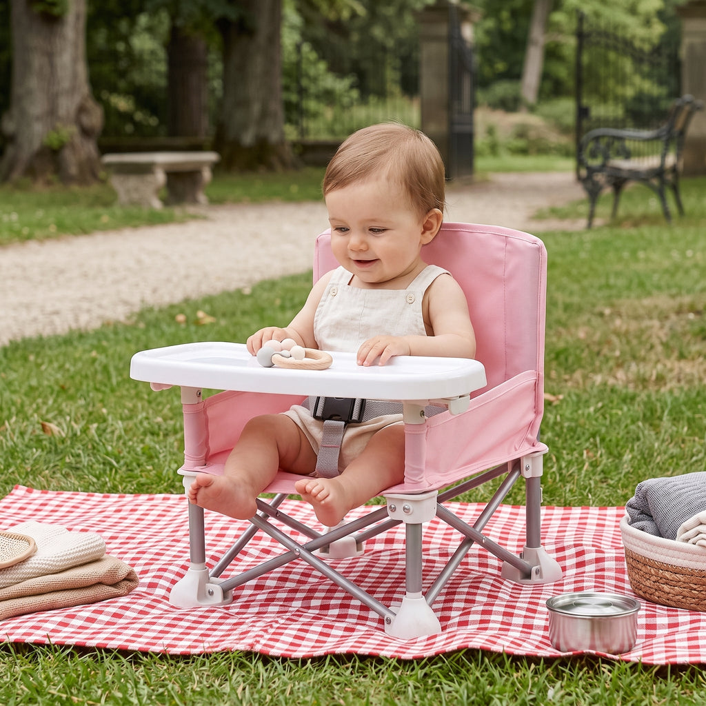 Lightweight Folding Toddler Outdoor Chair with Tray