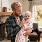 Reversible Baby Blanket, Brushed Flannel and Sherpa Fleece