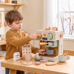 Wooden Barista Coffee Play Set, Smooth Sanded Finish