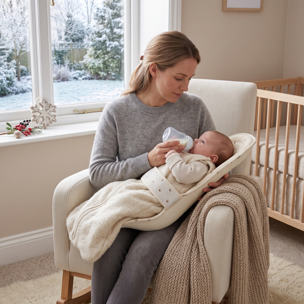 Newborn Feeding Support Cushion, Ventilated and Contoured
