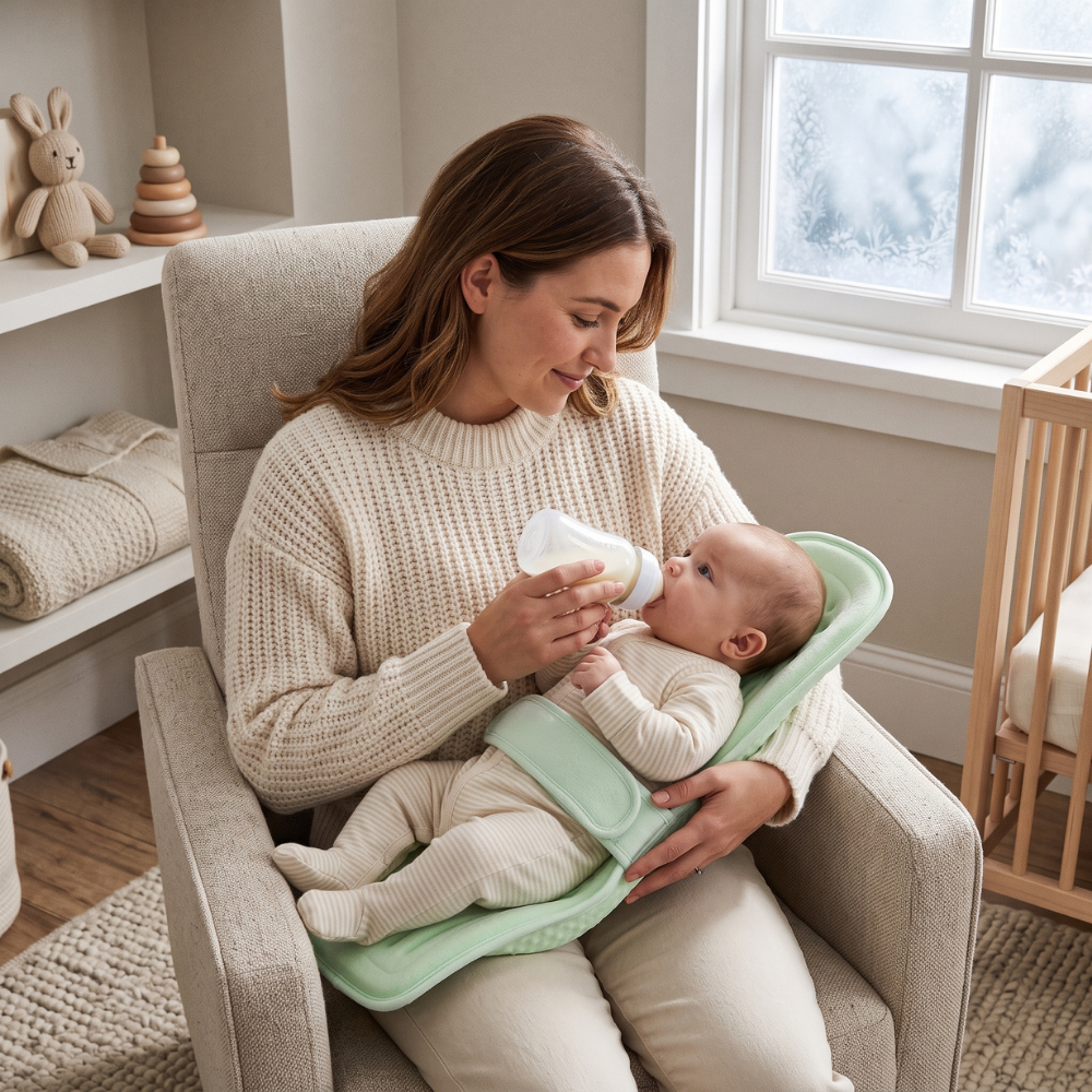 Newborn Feeding Support Cushion, Ventilated and Contoured