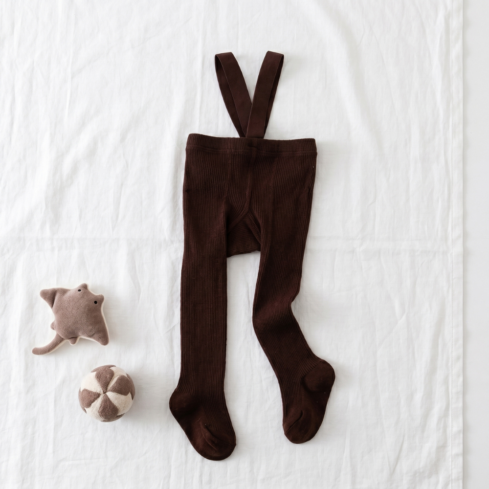 Warm Baby Suspender Leggings with Cross-Back Straps