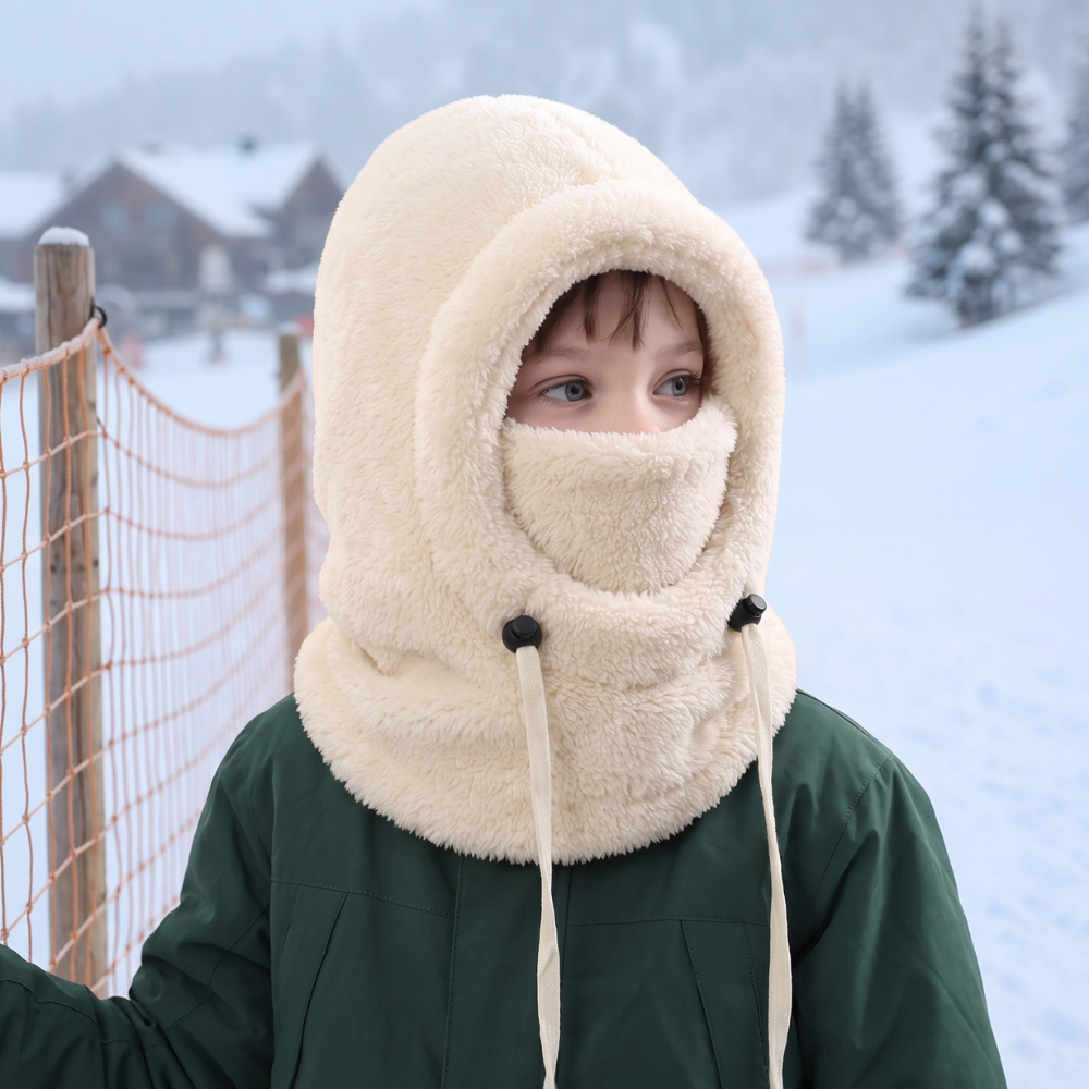 Kids Fleece Balaclava 3-in-1 Hood and Neck Warmer