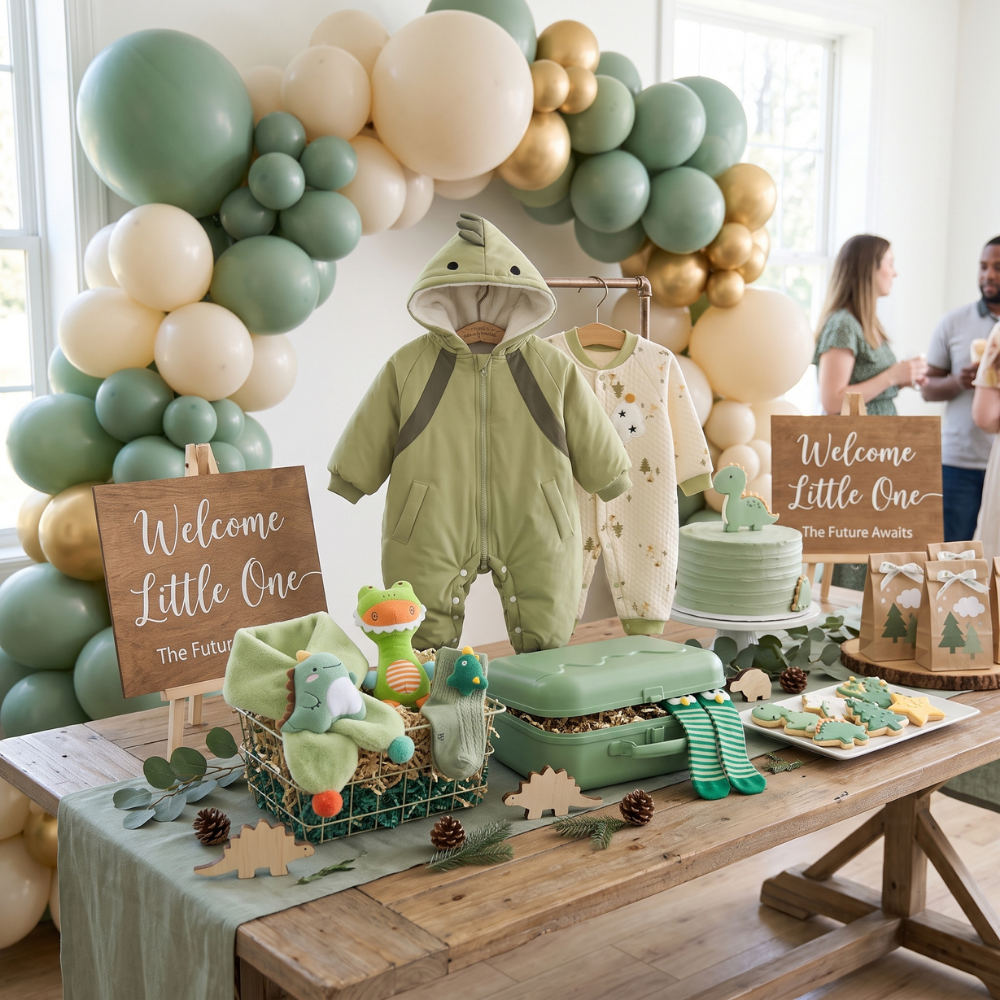 Greyson Lane Dino Baby Gift Set
